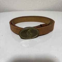 Ralph Lauren ラルフローレン ゴールド バックル ベルト　65のサムネイル