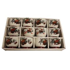 九谷焼 茶碗 十二客揃 色絵 金彩 茶道具 共箱付 - メルカリ