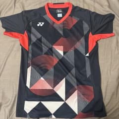 YONEX バドミントンシャツ M ネイビー/レッドのサムネイル