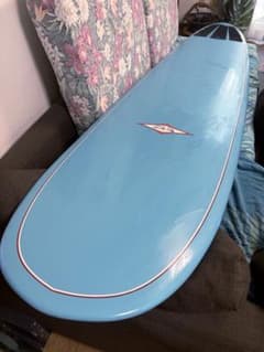 Hap Jacobs ロングボード ホワイト/ターコイズ Hap Jacobs ロングボード9'4ft サーフテック製サーフボード - メルカリ