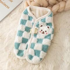 未開封品　犬服 T秋冬服 ベスト ペット服 フェザーベスト 犬猫 Lサイズのサムネイル