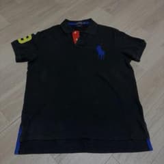 ポロシャツ ビックポニー ブラック ブルー y2k swag ラルフローレンのサムネイル