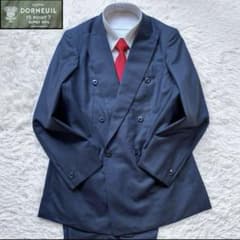 DORMEUIL ダブルスーツ 15.7ミクロン Super160's ネイビーのサムネイル
