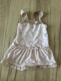 ベビー水着 80cm 花柄 フリル ワンピースのサムネイル