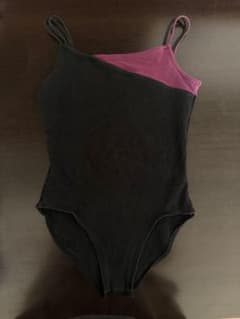Dessus Dessous バレエレオタード ブラック×パープルSのサムネイル