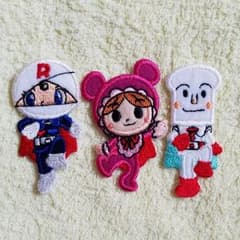 アップリケ(ロールパンナ、赤ちゃんマン、食パンマン)のサムネイル