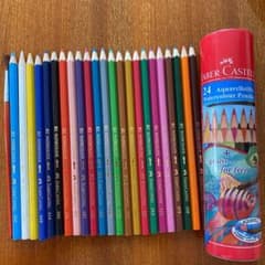 FABER- CASTELL 24色水彩色鉛筆　値下げしました！！のサムネイル