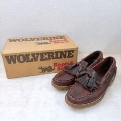 箱付きWOLVERINE タッセルローファー25.5cm ウルヴァリン フリンジ