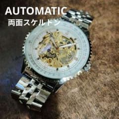 自動巻ORKINA 両面スケルトン ディスプレイほぼ新品 - メルカリ