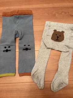 BabyGap ベビータイツ 2点セット 0-12M 70-80cm けつくまのサムネイル