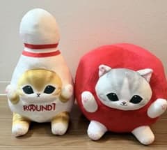 mofusand BIGぬいぐるみ～ROUND1コラボver.～ 全2種セット - メルカリ