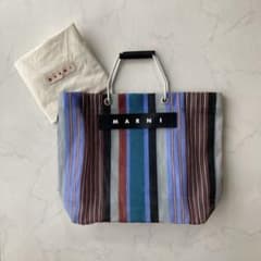MARNI マルニマーケット トートバッグ ストライプマルチカラー 極美品のサムネイル