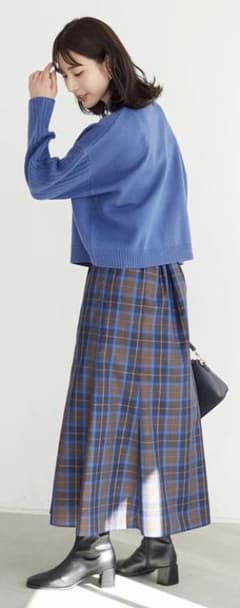 マーメイドスカート　チェックのサムネイル