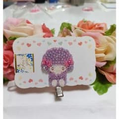 ★ピアノちゃんパープルバージョン前髪クリップ☆オーダー〇！高品質ミルキーストーンのサムネイル