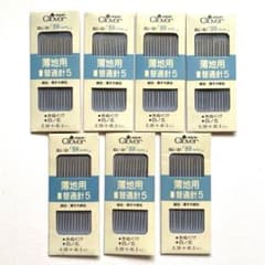 Clover クロバー　ぬい針 絆 薄地用 普通針12本入×7袋セットのサムネイル