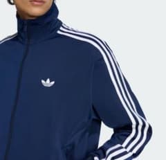 adidas トラックジャケット ネイビー L - メルカリ
