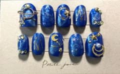 ハンドメイド ネイルチップ 宇宙デザインのサムネイル
