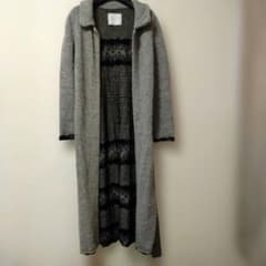 sacai ニットロングコート - メルカリ