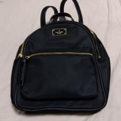 極美品 kate spade ケイトスペード ナイロン リュック ブラックのサムネイル