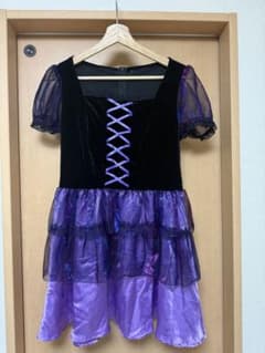 紫のレースアップハロウィンドレスのサムネイル