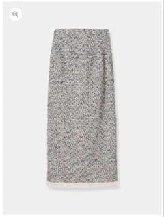 L'AUBE BLANC Mix tweed Pencil skirt Sサイズのサムネイル