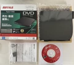 【ほぼ未使用】BUFFALO DVDドライブ DVSM-PTC8U3-BKBのサムネイル