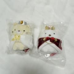 [레어] 스미코구라시 고양이·시로쿠마 KING & QUEEN 전시의 박제 장난감