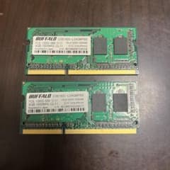 BUFFALO ノートPC用メモリ 4GB 2枚セット DDR3のサムネイル