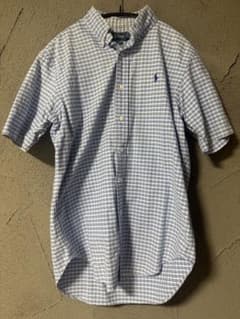 Ralph Lauren 半袖シャツ 青白チェック クラシックフィットのサムネイル