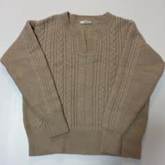 Rouge vif ルージュヴィフ ケーブルニット ベージュ 長袖のサムネイル