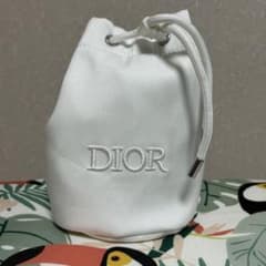 Dior ホワイト 巾着ポーチ　未使用のサムネイル