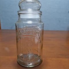 USAヴィンテージ1981年限定PLANTERS ガラスキャニスター 記念ボトルのサムネイル