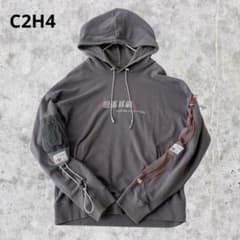 希少 C2H4 パーカー y2k archive ロゴタグ グレー XL相当 希少 C2H4 パーカー y2k archive ロゴタグ グレー XL相当 - メルカリ