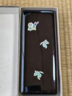 螺鈿細工】書道具セット 硯箱 墨（奈良 松寿堂） 硯 水滴 伝統工芸
