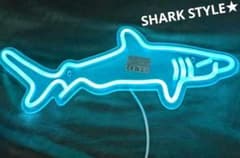 ジョーズ サメ 40cm長！ LED ネオンサイン ライト インテリアのサムネイル