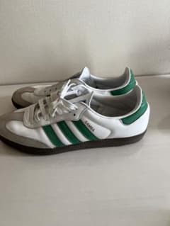 adidas SAMBA ホワイト グリーン スニーカーのサムネイル