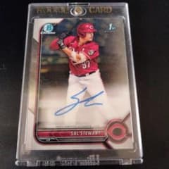 02BOWMAN Draft Sal Stewart AUTO現在2冠OPS1位 - メルカリ