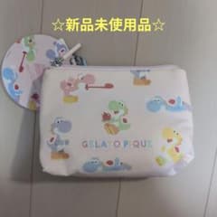 신품 GELATO PIQUE 제라피케 슈퍼 마리오 요시 파우치