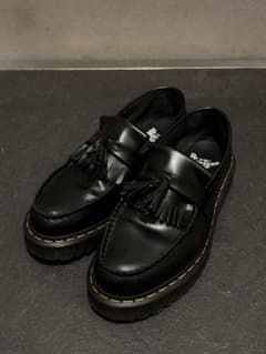 ブラック フリンジローファー 厚底のサムネイル