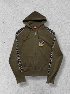 00s HYSTERIC GLAMOUR 麻混 プリント ジップパーカーY2K - メルカリ