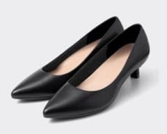 GU WOMEN マシュマロパンプス(2E)＋E 22.5 Blackのサムネイル