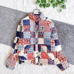 希少デザイン ポロラルフローレン ダウンジャケット パッチワーク