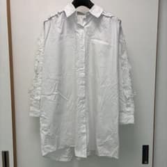 レディースシャツ ブラウス オーバーサイズ ゆったり レース M〜L
