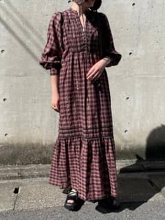 lala様専用☆サラマリカ　コットンチェックワンピースのサムネイル