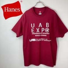 USA  Tシャツ　カレッジデザイン　xl  ワインレッド 古着　XL メンズのサムネイル