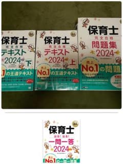 2024年版保育士完全合格テキスト4冊セットのサムネイル