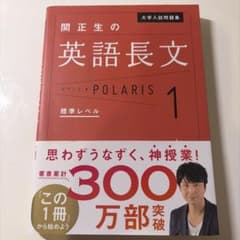 大学入試問題集 関正生の英語長文ポラリス[1 標準レベル]のサムネイル