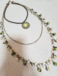 美品☆Colleen Toland コリーントランド ネックレス グリーン系 - メルカリ