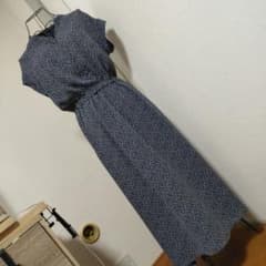 SHIPS ワンピース フレンチスリーブ ロング ネイビー 小花柄 - メルカリ