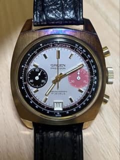 【希少・コレクター品】GRUEN グリュエン プレシジョン クロノグラフ 手巻き 希少・コレクター品】GRUEN グリュエン プレシジョン クロノグラフ 手